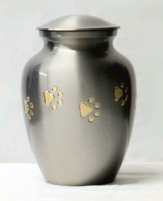 Paws of Love Urn - Silver