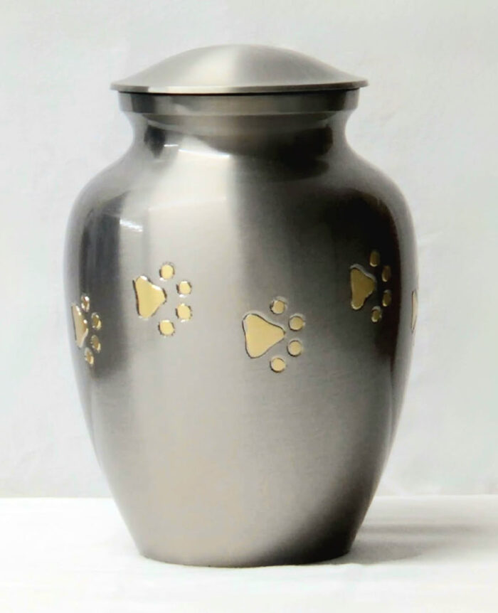 Paws of Love Urn - Silver