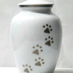 Paws of Love Urn - White